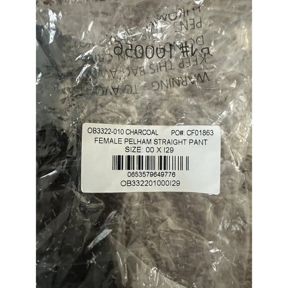 Oobe Womens Size 00/29 Pelham Straight Pants OB3322 In Charcoal Work NWOT - Picture 10 of 10